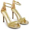 imageDREAM PAIRS Womens High Heels Flower Ankle Strap Stilettos Round Open Toe Dressy Sexy SandalsGoldrhinestone
