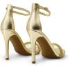 imageDREAM PAIRS Womens High Heels Flower Ankle Strap Stilettos Round Open Toe Dressy Sexy SandalsGoldrhinestone