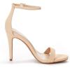 imageDREAM PAIRS Womens High Heels Flower Ankle Strap Stilettos Round Open Toe Dressy Sexy SandalsNudeNubuck