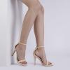 imageDREAM PAIRS Womens High Heels Flower Ankle Strap Stilettos Round Open Toe Dressy Sexy SandalsNudeNubuck