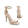 imageDREAM PAIRS Womens High Heels Flower Ankle Strap Stilettos Round Open Toe Dressy Sexy SandalsNudeSuede