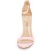 imageDREAM PAIRS Womens High Heels Flower Ankle Strap Stilettos Round Open Toe Dressy Sexy SandalsPink