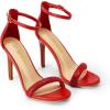 imageDREAM PAIRS Womens High Heels Flower Ankle Strap Stilettos Round Open Toe Dressy Sexy SandalsRedrhinestone