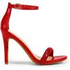 imageDREAM PAIRS Womens High Heels Flower Ankle Strap Stilettos Round Open Toe Dressy Sexy SandalsRedrhinestone