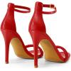 imageDREAM PAIRS Womens High Heels Flower Ankle Strap Stilettos Round Open Toe Dressy Sexy SandalsRedrhinestone