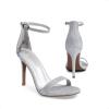 imageDREAM PAIRS Womens High Heels Flower Ankle Strap Stilettos Round Open Toe Dressy Sexy SandalsSilver