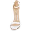 imageDREAM PAIRS Womens High Heels Flower Ankle Strap Stilettos Round Open Toe Dressy Sexy SandalsWhitePat
