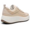 imageDREAM PAIRS Women Chunky City Tweed Comfortable Casual Platform Fashion SneakerApricotknitarch
