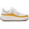 imageDREAM PAIRS Women Chunky City Tweed Comfortable Casual Platform Fashion SneakerBeigeOrangearch