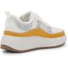 imageDREAM PAIRS Women Chunky City Tweed Comfortable Casual Platform Fashion SneakerBeigeOrangearch