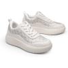 imageDREAM PAIRS Women Chunky City Tweed Comfortable Casual Platform Fashion SneakerBeigearch