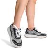 imageDREAM PAIRS Women Chunky City Tweed Comfortable Casual Platform Fashion SneakerBlackWhitearch