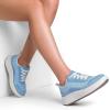 imageDREAM PAIRS Women Chunky City Tweed Comfortable Casual Platform Fashion SneakerBlueknitarch