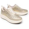 imageDREAM PAIRS Women Chunky City Tweed Comfortable Casual Platform Fashion SneakerGoldarch