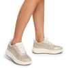 imageDREAM PAIRS Women Chunky City Tweed Comfortable Casual Platform Fashion SneakerGoldarch