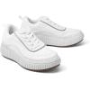 imageDREAM PAIRS Women Chunky City Tweed Comfortable Casual Platform Fashion SneakerWhitearch
