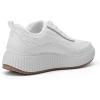 imageDREAM PAIRS Women Chunky City Tweed Comfortable Casual Platform Fashion SneakerWhitearch
