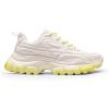 imageDREAM PAIRS Women Chunky Fashion Sneakers Platform Bold LaceUp Comfortable SneakersIvoryYellowbold