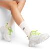 imageDREAM PAIRS Women Chunky Fashion Sneakers Platform Bold LaceUp Comfortable SneakersWhiteGreenbold