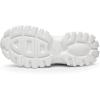 imageDREAM PAIRS Women Chunky Fashion Sneakers Platform Bold LaceUp Comfortable SneakersWhiteGreenbold