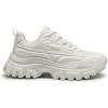 imageDREAM PAIRS Women Chunky Fashion Sneakers Platform Bold LaceUp Comfortable SneakersWhitebold