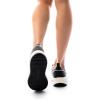 imageDREAM PAIRS Women Platform Chunky Lightweight Comfortable Casual Denim Fabric LaceUp Kay Walking Fashion SneakersBlackWhite