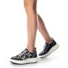 imageDREAM PAIRS Women Platform Chunky Lightweight Comfortable Casual Denim Fabric LaceUp Kay Walking Fashion SneakersBlackWhite