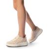 imageDREAM PAIRS Women Platform Chunky Lightweight Comfortable Casual Denim Fabric LaceUp Kay Walking Fashion SneakersPinkWhite