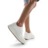 imageDREAM PAIRS Women Platform Chunky Lightweight Comfortable Casual Faux Leather LaceUp Dee Walking Fashion SneakersAll Whitepu