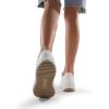 imageDREAM PAIRS Women Platform Chunky Lightweight Comfortable Casual Faux Leather LaceUp Dee Walking Fashion SneakersAll Whitepu