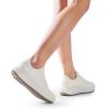 imageDREAM PAIRS Women Platform Chunky Lightweight Comfortable Casual Faux Leather LaceUp Dee Walking Fashion SneakersBeige