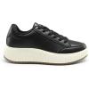imageDREAM PAIRS Women Platform Chunky Lightweight Comfortable Casual Faux Leather LaceUp Dee Walking Fashion SneakersBlackpu