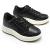 imageDREAM PAIRS Women Platform Chunky Lightweight Comfortable Casual Faux Leather LaceUp Dee Walking Fashion SneakersBlackpu