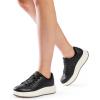 imageDREAM PAIRS Women Platform Chunky Lightweight Comfortable Casual Faux Leather LaceUp Dee Walking Fashion SneakersBlackpu