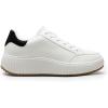 imageDREAM PAIRS Women Platform Chunky Lightweight Comfortable Casual Faux Leather LaceUp Dee Walking Fashion SneakersWhiteBlack