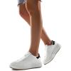 imageDREAM PAIRS Women Platform Chunky Lightweight Comfortable Casual Faux Leather LaceUp Dee Walking Fashion SneakersWhiteBlack