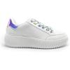 imageDREAM PAIRS Women Platform Chunky Lightweight Comfortable Casual Faux Leather LaceUp Dee Walking Fashion SneakersWhiteRainbowpu