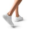 imageDREAM PAIRS Women Platform Chunky Lightweight Comfortable Casual LaceUp Sky Walking Fashion SneakersAll White