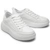 imageDREAM PAIRS Women Platform Chunky Lightweight Comfortable Casual LaceUp Sky Walking Fashion SneakersAll White