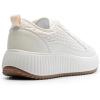 imageDREAM PAIRS Women Platform Chunky Lightweight Comfortable Casual LaceUp Sky Walking Fashion SneakersBeige
