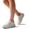 imageDREAM PAIRS Women Platform Chunky Lightweight Comfortable Casual LaceUp Sky Walking Fashion SneakersBeige