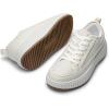 imageDREAM PAIRS Women Platform Chunky Lightweight Comfortable Casual LaceUp Sky Walking Fashion SneakersBeige