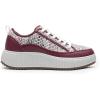 imageDREAM PAIRS Women Platform Chunky Lightweight Comfortable Casual LaceUp Sky Walking Fashion SneakersBurgundy
