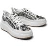 imageDREAM PAIRS Women Platform Chunky Lightweight Comfortable Casual LaceUp Sky Walking Fashion SneakersWhiteBlack