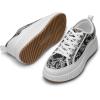 imageDREAM PAIRS Women Platform Chunky Lightweight Comfortable Casual LaceUp Sky Walking Fashion SneakersWhiteBlack