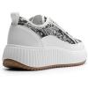 imageDREAM PAIRS Women Platform Chunky Lightweight Comfortable Casual LaceUp Sky Walking Fashion SneakersWhiteBlack