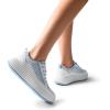 imageDREAM PAIRS Women Platform Chunky Lightweight Comfortable Casual LaceUp Sky Walking Fashion SneakersWhiteBlue