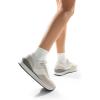 imageDREAM PAIRS Women Sneakers Tennis Ray Walking Platform Chunky Comfortable Lightweight Lace Up Casual Fashion SneakerBeigeWhite
