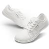 imageDREAM PAIRS Womens Barefoot Walking Wide Toe Box Zero Drop Minimalist Sneakers Non Slip Breathable Comfortable Lightweight Walking ShoesAll White