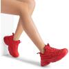imageDREAM PAIRS Womens Platform Chunky Fashion Sneakers Jaxon Walking LaceUp Comfortable Dad Sneakers Workout Sport Work Casual Tennis ShoesRed